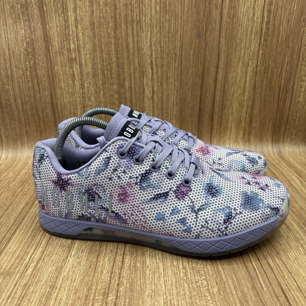 NOBULL Womens Watercolor Floral Purple Lilac Super Fabric New Insoles M 9.5 W 11